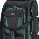 Travelers Club Xpedition 30 Inch Multi-Pocket Upright Rolling Duffel Bag (Teal)