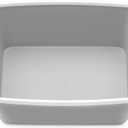 Whitmor 6-Pack Plastic Storage Bin, Stackable Pantry Organizer Bins, Gray