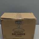 Utopia Home Kids Hangers 60 Pack - 11 Inch Plastic Baby Hangers for Closet - Childrens Hanger for Clothes & Infant Hanger for Closet - Non-Slip Shoulder Grooves, Strap Hooks & Pants Bar (White)