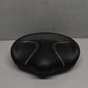 BLUEWIND New Noseless Oversized Bike Seat, Wide Bicycle Saddle Novel Backrest Design for Electric Bike, Universal Fit Exercise Bike or Road Stationary Bike Seat Cushion for Men & Women