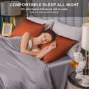 Mulberry Silk Pillowcase for Hair and Skin,Queen Size Cooling Silk Pillow Case with Hidden Zipper,Allergen Proof Dual Sides Soft Breathable Smooth Silk Pillow Cover for Women(Queen,Orange)