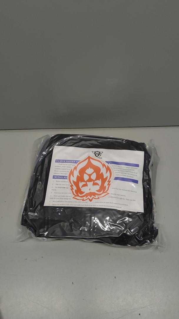 New Generation Motorcycle cover ! XYZCTEM All Weather Black XXL Large-Heavy Duty Waterproof Outdoor Protects Fits up to 118 inch for Harley Davidson, Honda, Suzuki,Yamaha and More (3XL)