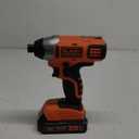 BLACK+DECKER 20V 1/4 In. Cordless Impact Driver, 1.5 Ah, Battery and Charger Included