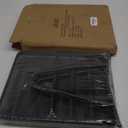 Huron Desktop Horizontal File Binder Organizer Storage Letter Tray, 3 Slot, Black Steel Mesh