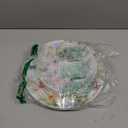 bUCLA 24-Piece Floral Plastic Plates - Cosmos Print Disposable - Include 12 Each (10.25 inch Dinner & 7.5 inch Dessert) Plates for Catering, Party, Spring Gatherings