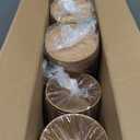 PakTalk 50 Pack Soup Containers with Lids, Disposable and Biodegradable Ice Cream Cups Kraft 12oz Paper Soup Bowls with Lids for Hot Drinking, Food, and Ice Cream (50 sets, 12 oz)