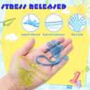 Leyndo 200 Pcs Glitter Sticky Hands Bulk Party Favors Sticky Hand for Kids Goodie Bag Stuffer Mini Stretchy Toys Kids Birthday Supplies Classroom Prize Easter Egg Treats Stuffing,5 Colors