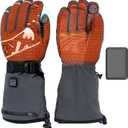 Minthouz Heated Gloves for Men Women, Rechargeable Heated Gloves, Touchscreen Waterproof Electric Hand Warmers for Winter Outdoor Work, Motorcycling, Hunting, Skiing, Camping (Large)