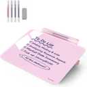 Small Desktop Glass Dry-Erase Whiteboard - 8 X 6 Inches Tabletop Easel Whiteboard with Stand, Desk Board Buddy for Artist, Teacher and Student