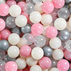 STARBOLO Star Ball Pit Balls - Pack of 100 Macaron Balls BPA&Phthalate Free Non-Toxic Crush Proof Ocean Ball Soft Plastic Balls for 1-5 Years Kids Birthday Pool Tent Party.