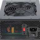 700w Power Supply Non-Modular ATX PSU with 6+2 Pin Connectors PFC Protection and 120mm Silent Fan Gaming PSU KY-700 Black