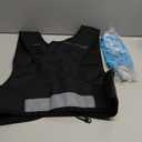 Running Vest for Women Men, USA Original Patent, Adjustable Chest Straps Running Hydration Vest with 500ml Soft Flask, Lightweight Reflective Hydration Backpack for Marathon (Large-X-Large, Black)