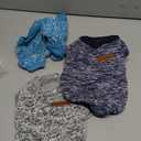 3 Pack Dog Sweaters for Small Dogs Girl Boy Winter Fleece Clothes Warm Soft Dog Sweatshirt Outfit for Dogs Cats Pet Apparel (Navy Blue+Grey+Light Blue, Small)