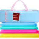 Aliceset Mahjong Rack Storage Bag 21 x 6.5 x 2 Inches Mahjong Gifts for Women Mah Jong Tile Bags with Zipper for Tiles and Pushers Rack Storage Bags Gifts Accessories(Only Bag) (Light Blue)