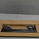 Curtain Rods for Windows 35-47 inch, 5/8 inch Matte Black Curtain Rod with Brackets Adjustable Telescoping for Bedroom Kitchen Study Living Room