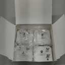 4 Pack Universal Adapter, Europe to US Plug Travel Adapters (White)