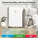 FreAire 2500Sq.Ft Dehumidifier, 34Pint Dehumidifiers for Home, Quiet Dehumidifier for Basement, Bedroom, Bathroom, with 6.56FT Drain Hose, 0.66Gal Water Tank, 3-Color Humidity Light