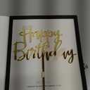 Happy Birthday Cake Topper, Mirrored Gold Acrylic Versatile Cake Topper for Birthday Party Decoration Ideas, Perfect Keepsake for your family and friends, Gold