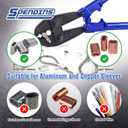 31.8 Inch Hand Swaging Tool, Wire Rope Crimping Tool for 5/32",1/4",5/16" Wires, Heavy Duty Swager Crimper w/Ergonomic Handle Design, for Copper Aluminum Oval Sleeves and Stop Sleeves