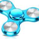 Fidget Spinner for Adults, Ultra Durable Metal Silent Fidget Spinners, Sensory Fidget Toys with Stainless Steel Bearings, ADHD Autism Anxiety Stress Relief, Easter Basket Stuffers Gifts for Adults (Sky Blue)