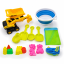 50 Pcs Beach Sand Set Collapsible Sand Bucket and Shovels Set with Mesh Bag Water Gun Trucks Castle Animal Molds Beach Travel Essentials Set for Summer Outdoor