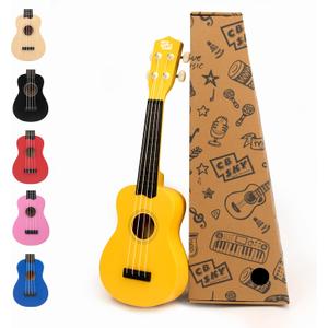Soprano Ukulele 21"/53cm for kids, beginners and students (Yellow)