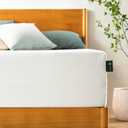 ZINUS 12 Inch Green Tea Memory Foam Mattress [New Version], Fiberglass free, Medium Firm Feel, Zoned Pressure Relief, Certified Safe Foams & Fabric, Bed-In-A-Box, Queen (White)