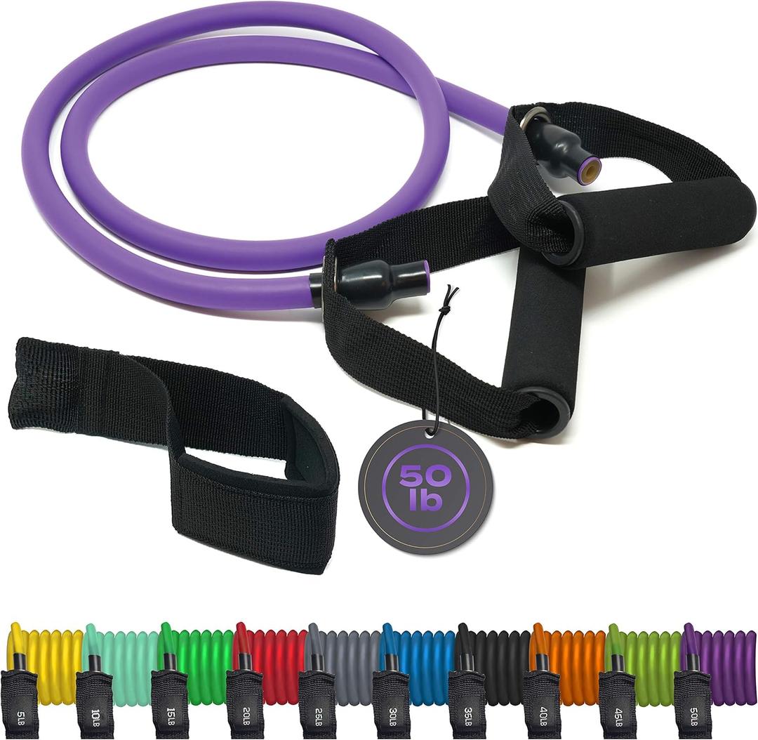 Resistance Bands Set for Men, Women, Exercise & Workout. Fitness Bands for Leg & Bicep Work. Workout Bands for Working Out. Stretch Bands for Physical Therapy. Strength Bands. Elastic Weight Training.