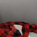Electric Heated Sherpa Buffalo Plaid Christmas Throw Blanket with 6 Heating Levels & 4 Hours Auto Off, Fast Heating Warm Plush Washable Blanket with Over-Heat Protection, ETL Certification, Red