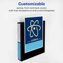 Avery Heavy-Duty View Binder with 1.5" One Touch EZD Ring, Black, 1 Binder (79695)