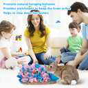VCZONE 16" x 8" Rabbit Seagrass Snuffle Mat , Pure Hand-woven Felt Cloth Pet Foraging Mat, Enrichment Toy Bed Activity Mat for Rabbits, Bunny, Guinea Pigs, Ferrets, Chinchillas, Small Animals (16*8in)