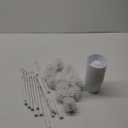 Mimorou 12 Pcs White Toilet Brush, Bathroom Toilet Bowl Brush, Soft Bristle Long Handle Plastic Toilet Scrubber for Bathroom