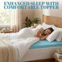 Geekman 3-Inch Gel Infused Memory Foam Mattress Topper for Full Beds, Egg Crate Wave-Shaped Design for Cooling and Pressure Relief, CertiPUR Certified, Off to College Dorm Essential