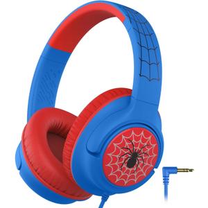 iClever Kids Headphones with Cord, 85dBA Safe Volume, Stereo Sound Foldable Adjustable, 3.5mm Jack, Over Ear Wired Headphones for Kids School/Boys/Girls/iPad/Tablet/Travel