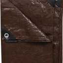 Stansport Light-Duty Rip-Stop Tarp 12' x 16' - Brown (U-1216)