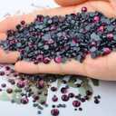 Massive Beads 7800pcs Hotfix Iron Flatback Glasses 5 Sizes Rhinestones Crystal for DIY Project Making with Tweezers and Picking Pen for Bags, Shoes, Clothes and Manicure(Amethyst, 5 Sizes)