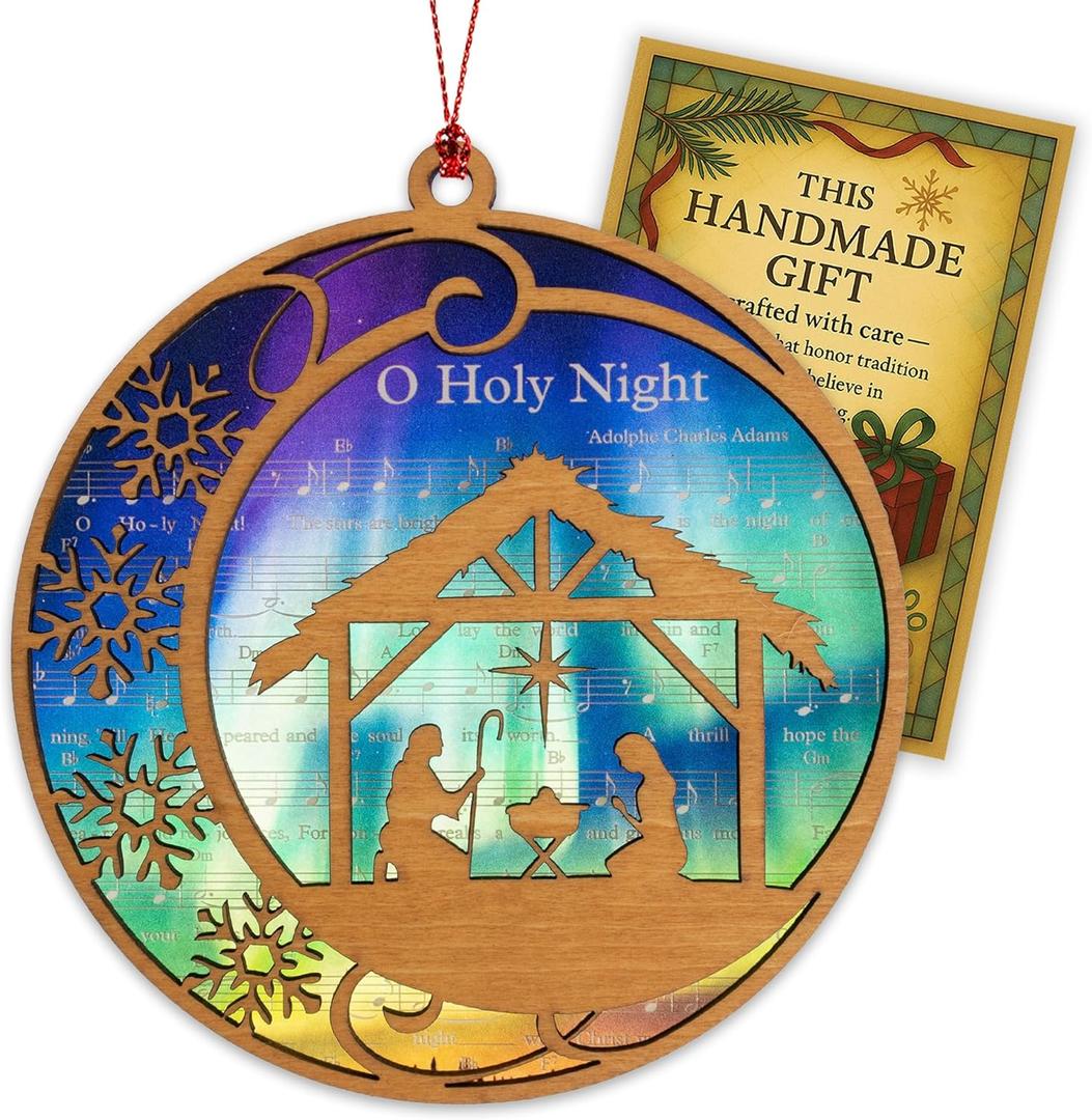 3 x Christmas Nativity Ornament 2026 - Christian Christmas Ornaments - Religious Christmas Ornaments - Christmas Ornaments - Christian Christmas Decor - Christmas Decoration