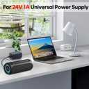 Kimaru 24V 1A Power Adapter, UL Listed 24V 1000mA AC to DC Power Supply with 5 Tips for LED Strip Lights, Routers, Modems, CCTV Cameras, Security Devices