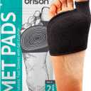 Brison Metatarsal Pads for Women and Men Ball of Foot Cushion - Gel Sleeves Cushions Pad - Fabric Soft Socks for Supports Feet Pain Relief - 2 Pairs (Black, Small)