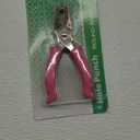 Single Hole Punch 1/4 Paper Hole Puncher for Crafts, One Hole Punch with Pink Soft Grip Handle, Small Hole Punch for Kids and Adults, Handheld Circle Punch for Paper Crafts in Home, Office, Classroom