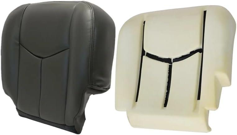 NLQR 692 or 69i Dark Gray Driver Side Bottom Replacement Seat Cover & Foam Cushion fit for Chevy Silverado Avalanche Sierra Tahoe Suburban Yukon XL GMC Sierra 2003-2007