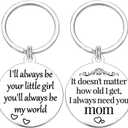 Mothers Day Gifts for Mom from Daughter Son Moms Keychain Mama Birthday Valentines Christmas Gift for Mother (Mom Gifts From Daughter, Silver)