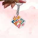 In My Thirties Era Keychain Funny Quote Gifts for 30th Birthday Women Friends Coworker Motivational Inspirational Key Chain Humor Appreciation Keychains Accessories for Car Keys Backpack Bag - 2x2