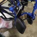 Drive Medical Blue Streak Lightweight Foldable Wheelchair - Enhanced Mobility Support - Durable Construction - Padded Comfort - Swing-Away Leg Rests - Desk Arms - Blue/Black - 20 Inch Seat