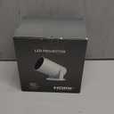 Mini Portable Projector 4K WiFi 6 BT 5.2 Upgraded Portable Projector Full HD Supported for Phone /PC /TV /HDMI /PS5 /Laptop Auto Keystone Home Theater 180 Rotation [Built-in App] White