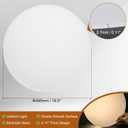 PATIKIL 19.5" Diameter Lampshade Diffuser, 2.7mm Thick Round Diffuser Sheet for Drum Lampshades, Pendants Light, DIY Light Shield, Translucent White
