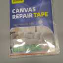 2 x Self-Adhesive Canvas Repair Tape, 8.3" x 11" Waterproof Canvas Repair Patch, Fabric Patch Repairs Kit for Furniture, Tents, Sunbrellas, Boat Covers Awnings, Couches, Clothes, Bags Darker Brown