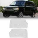 FZJDSD Left and Right Headlight Lens Cover Lampshade Compatible with Land Rover Range Rover 2006 2007 2008 2009 (Not Sport one) (Passenger and Driver Side)