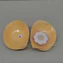 Invisible Strapless Sticky Bra Push up for Women, Ultra Adhesive Bra for Backless Dress, Cleavage Bra Lift Novelty Bras (B Cup, Light Beige)