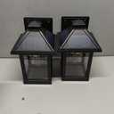 CYHKEE 2 Pack Solar Wall Lanterns Outdoor with 3 Modes, Dusk to Dawn Motion Sensor LED Sconce Lights IP65 Waterproof, Exterior Front Porch Security Lamps Wall Mount Patio Fence Garage Decorative